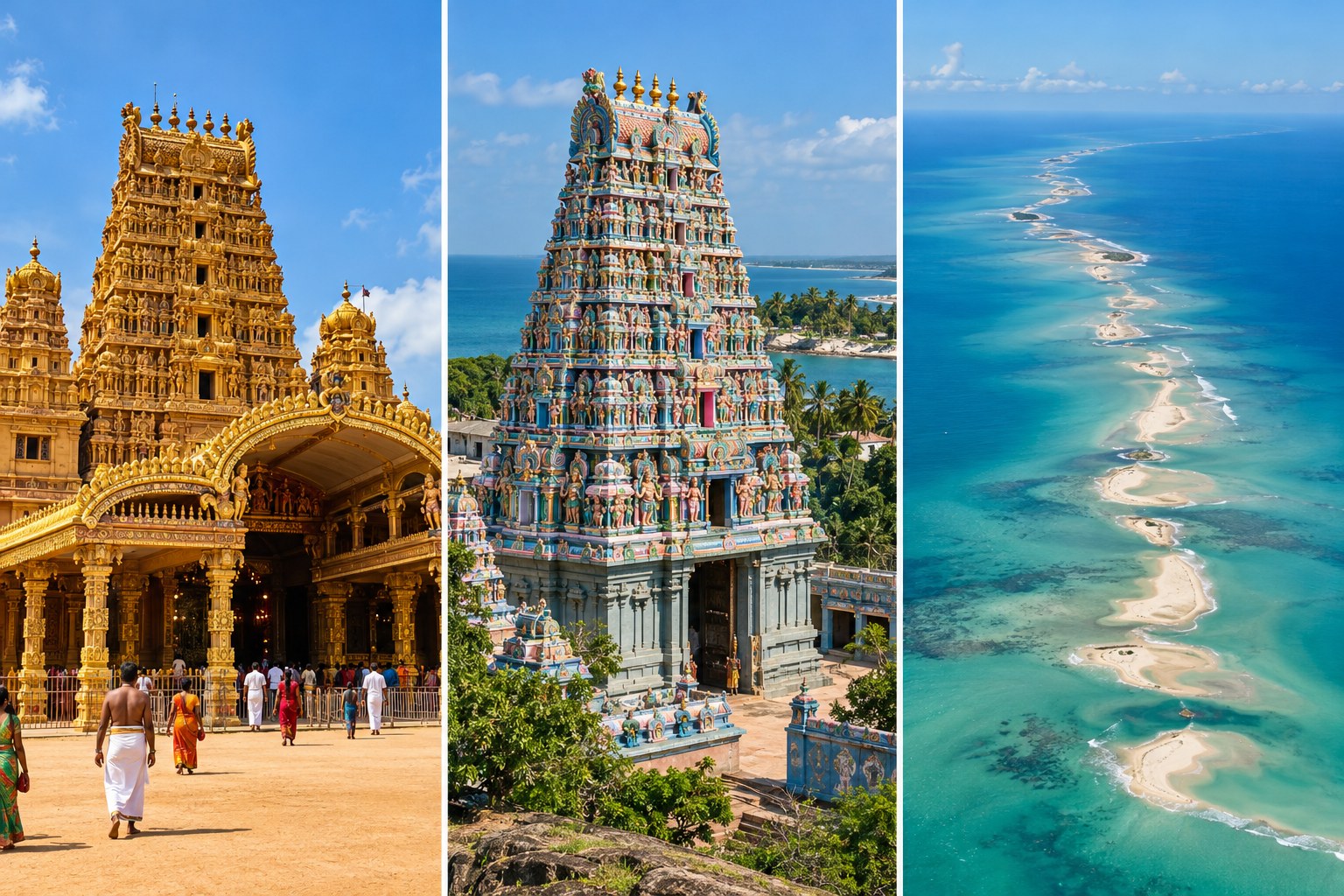 Nallur Temple · Thirukketheeswaram Temple · Ram Sethu sandbanks